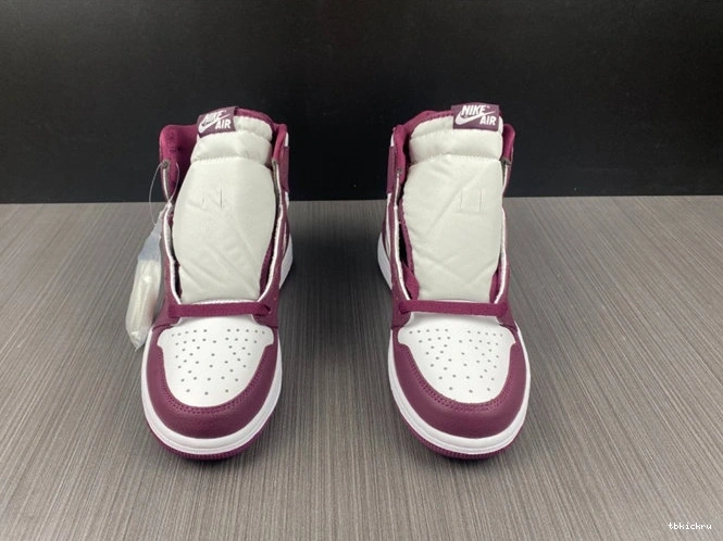 Rep TBK Retro Jordan1 Bordeaux 3717 WrinkleFree 555088- OG 1028
